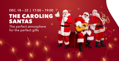 The Caroling Santas at AFI Cotroceni